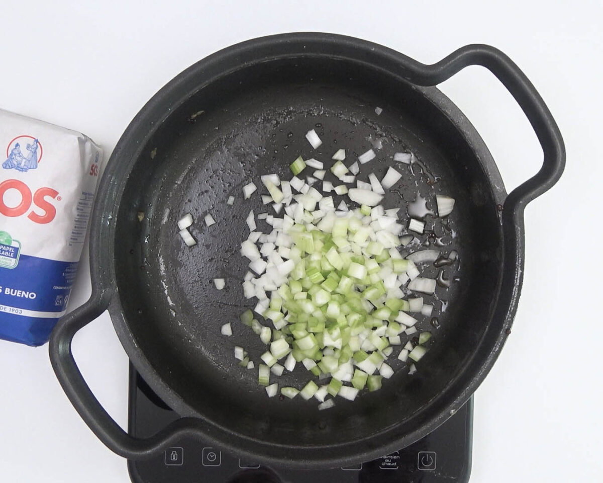 arroz vegano con setas paso 9