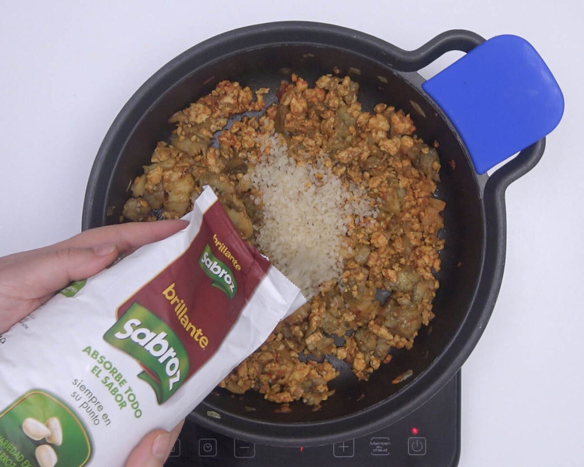 berenjenas rellenas de arroz y pollo al curry paso 15
