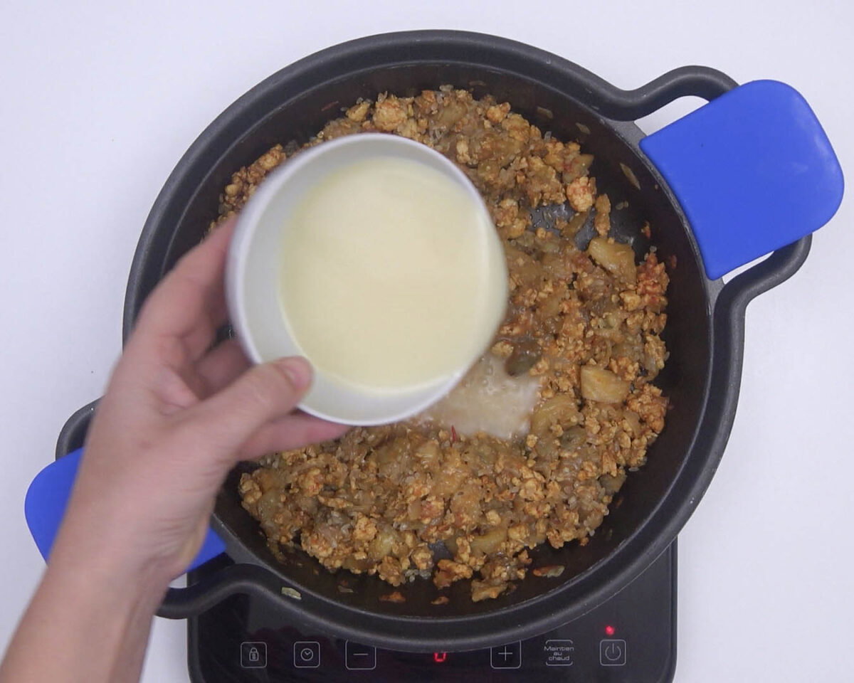 berenjenas rellenas de arroz y pollo al curry paso 16