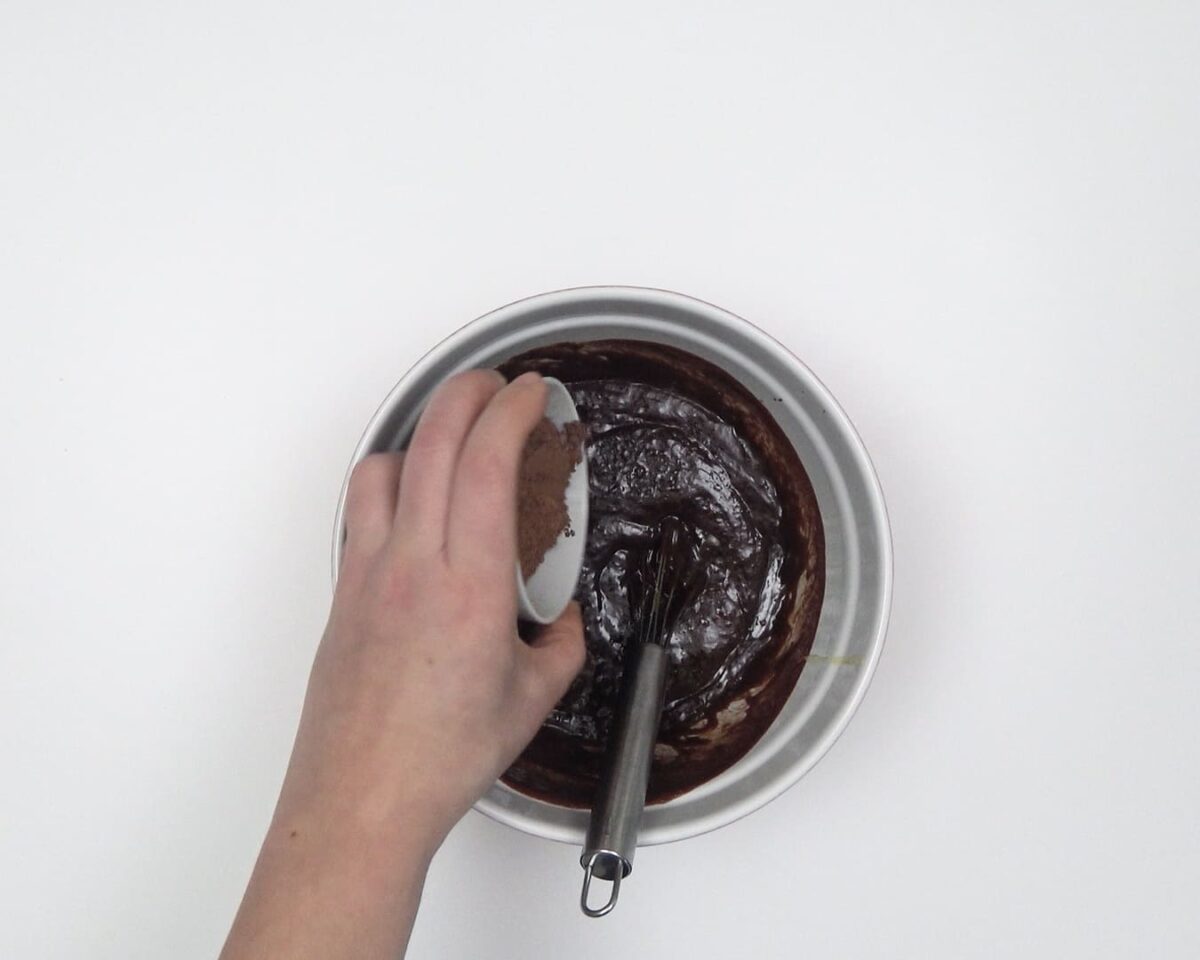 brownies de chocolate paso 11