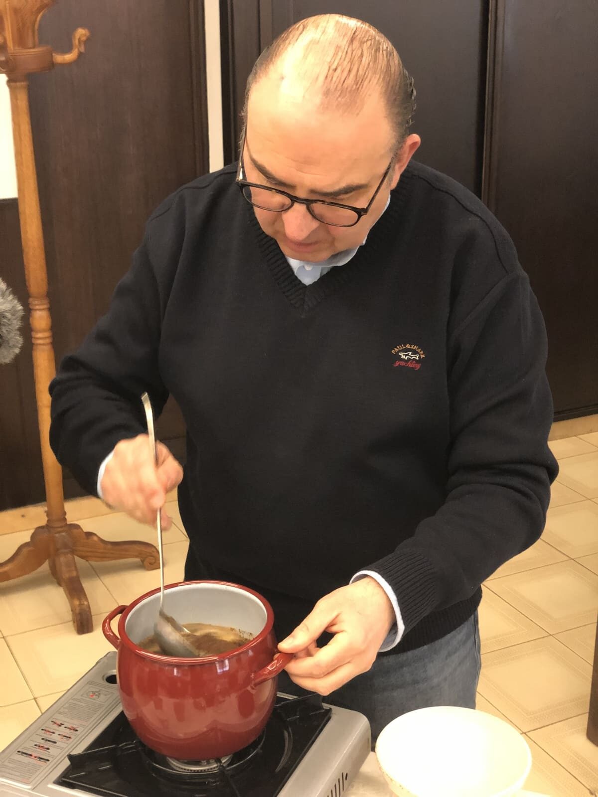 café de pota pote puchero paso 5