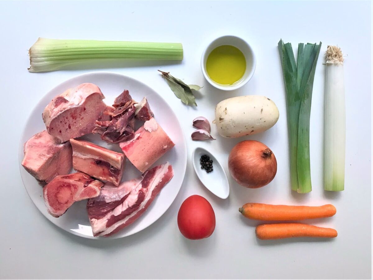 caldo de carne paso 1