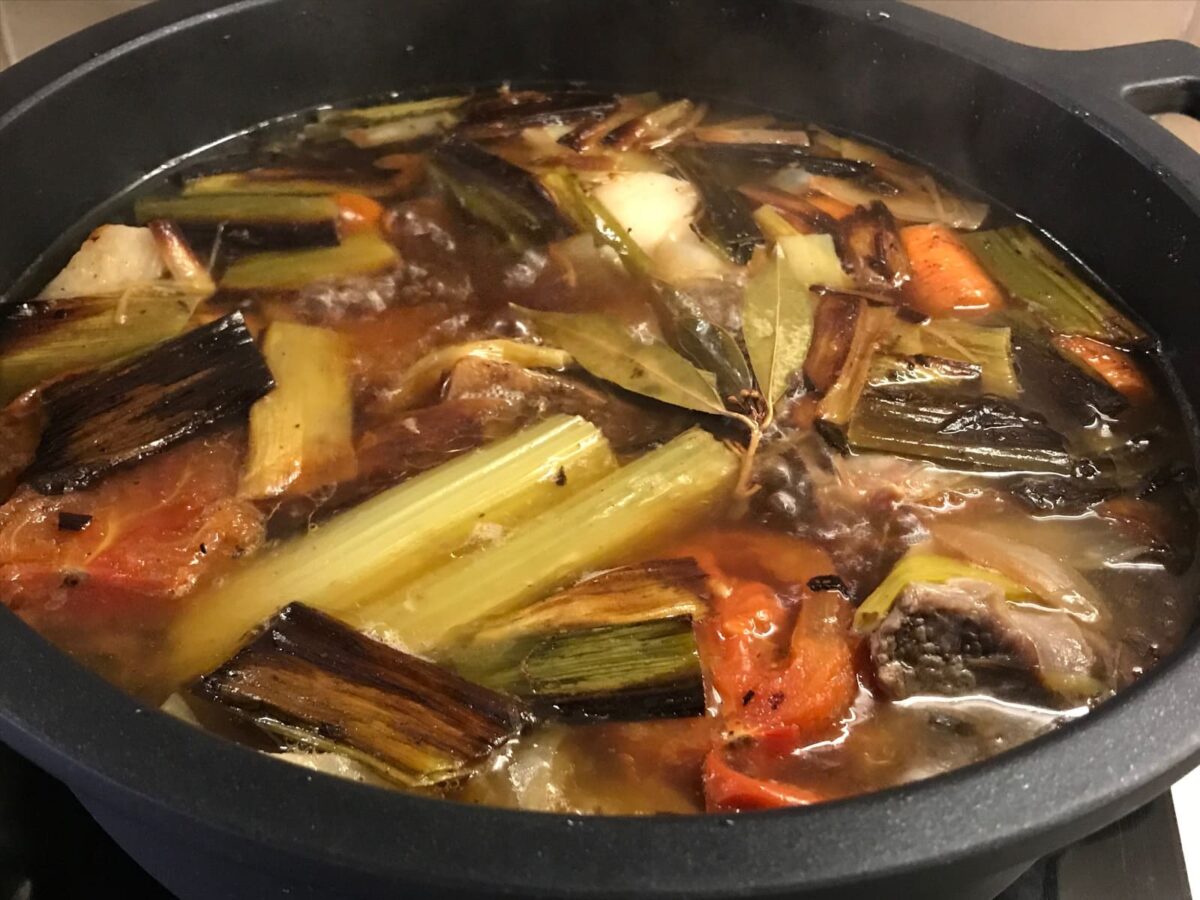 caldo de carne paso 6