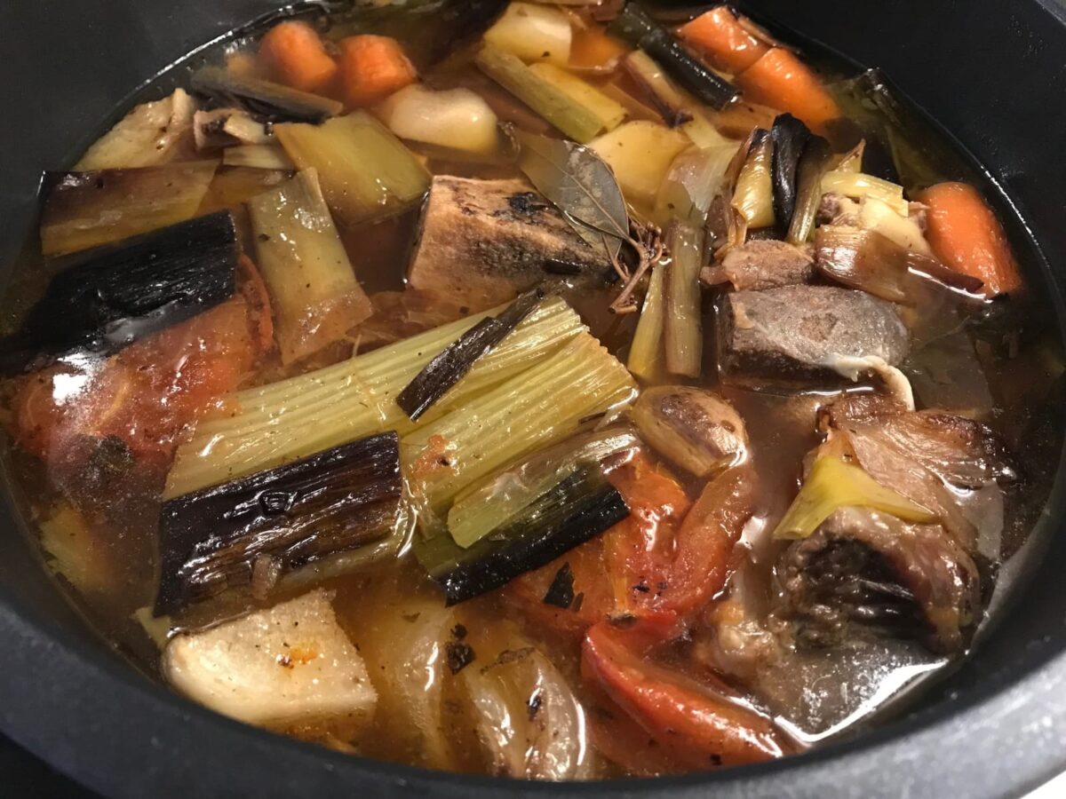 caldo de carne paso 7