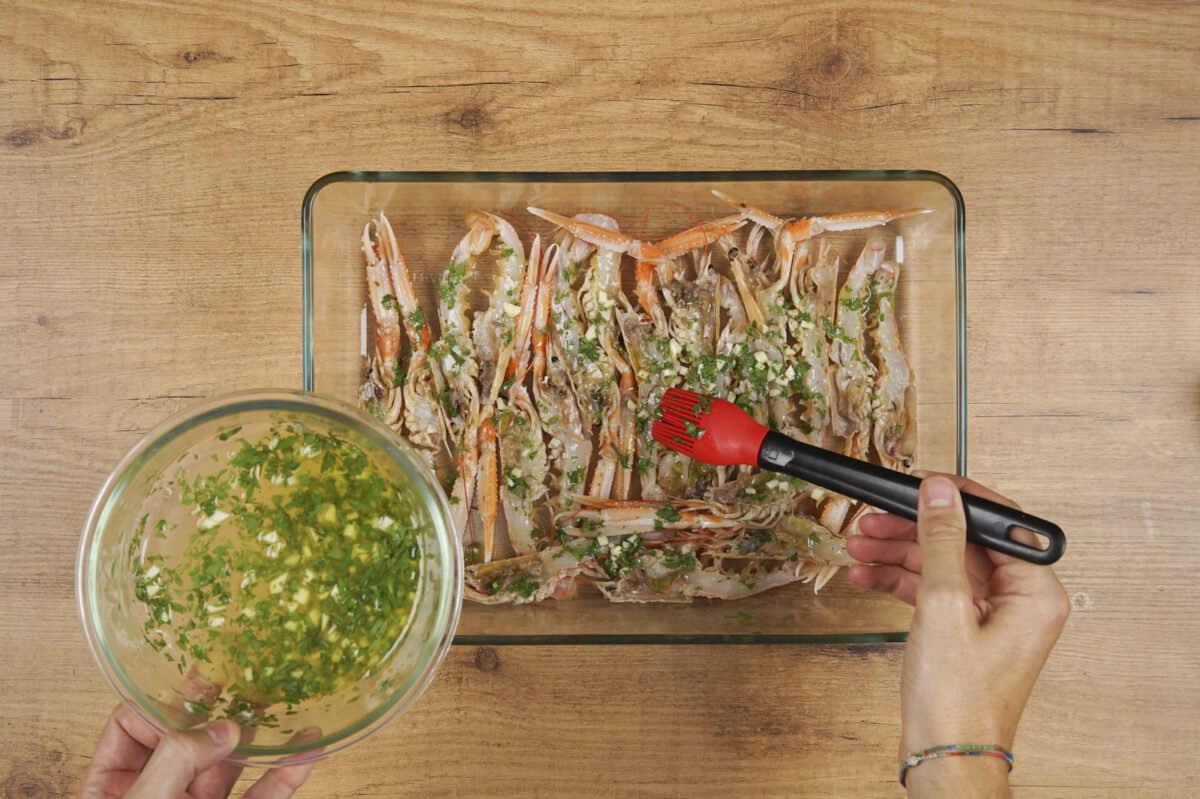 cigalas al horno paso 8