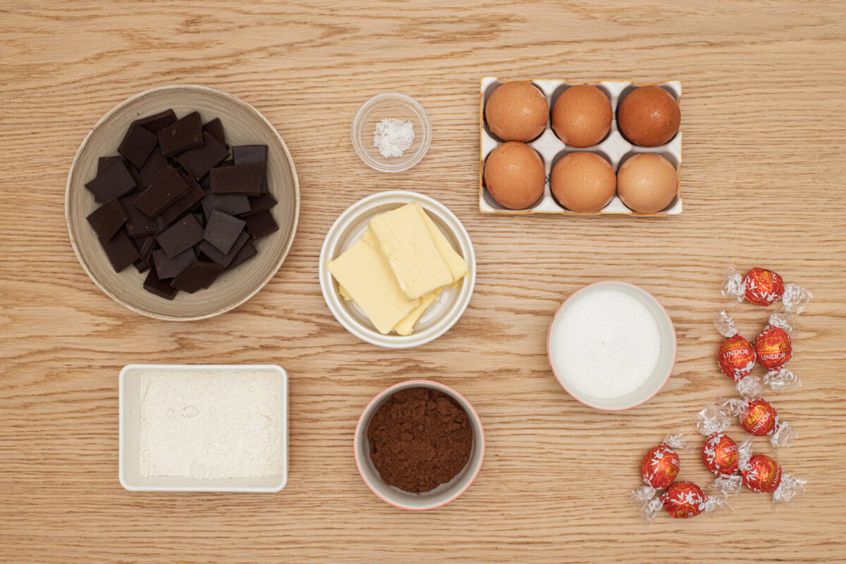coulant de chocolate paso 1