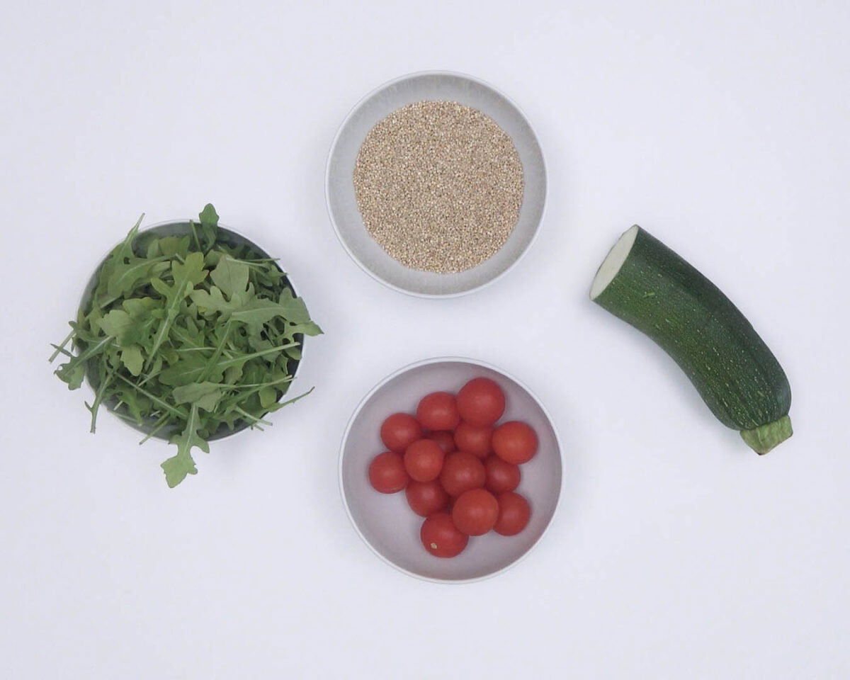 ensalada de arroz y quinoa paso 1