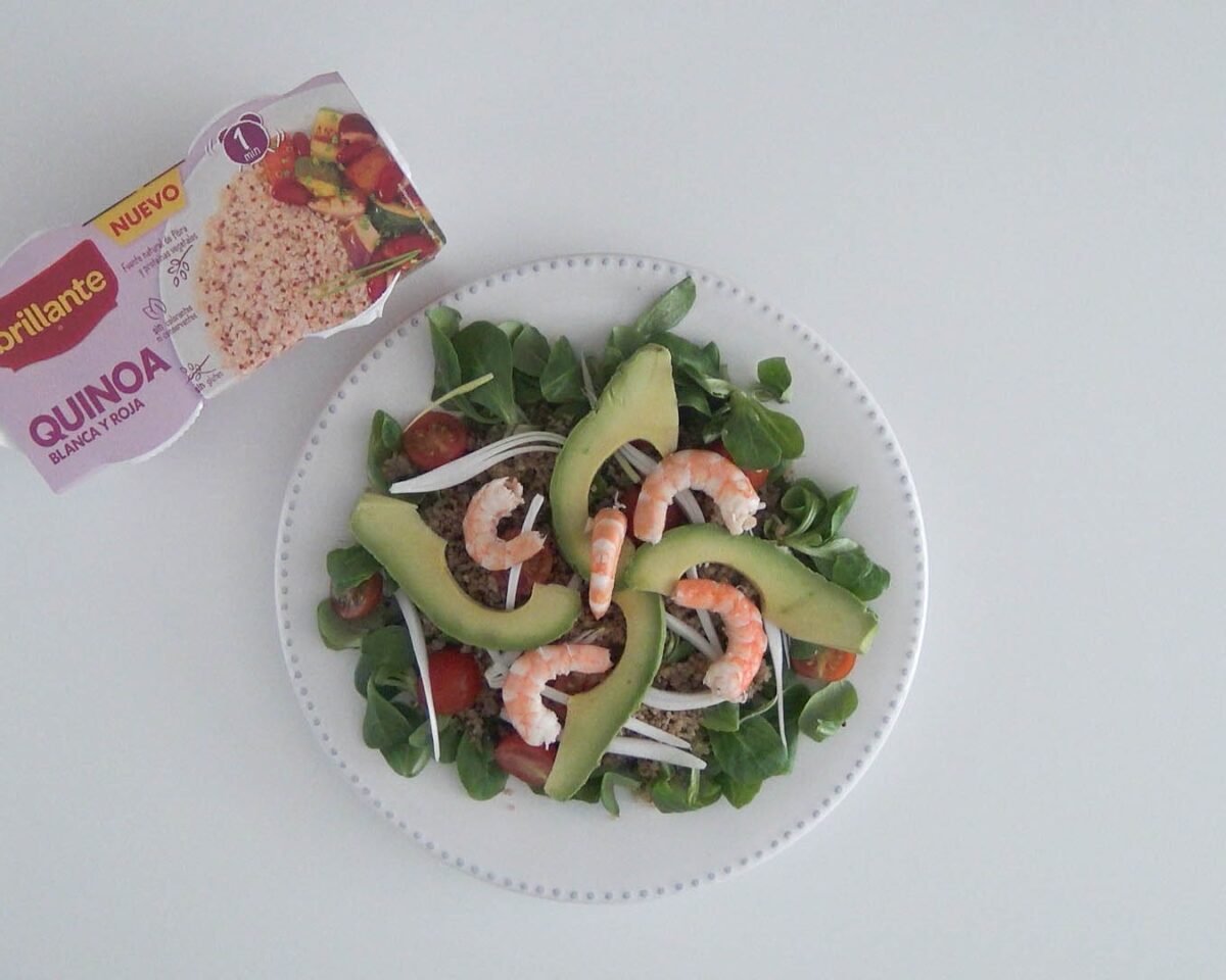 ensalada de quinoa y gambas paso 17