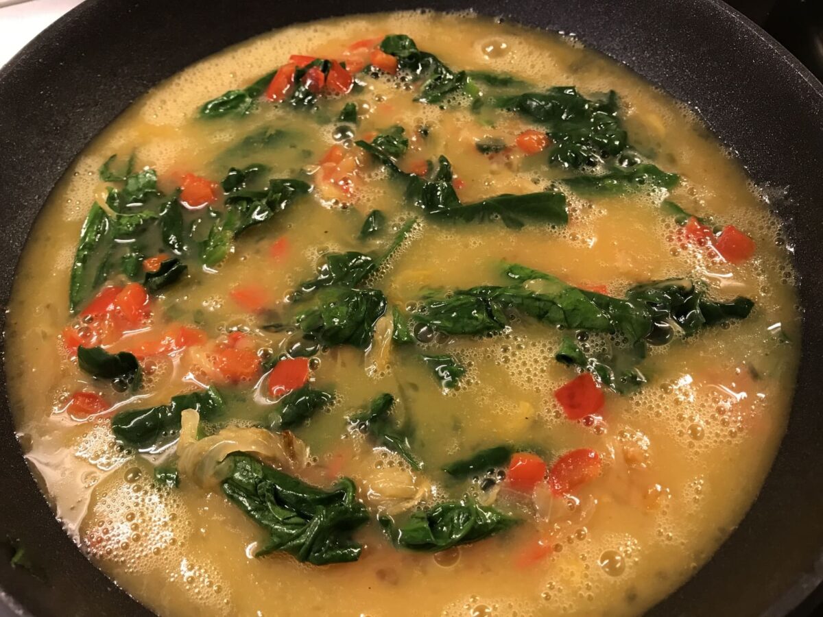 frittata de verdura y queso de cabra paso 8
