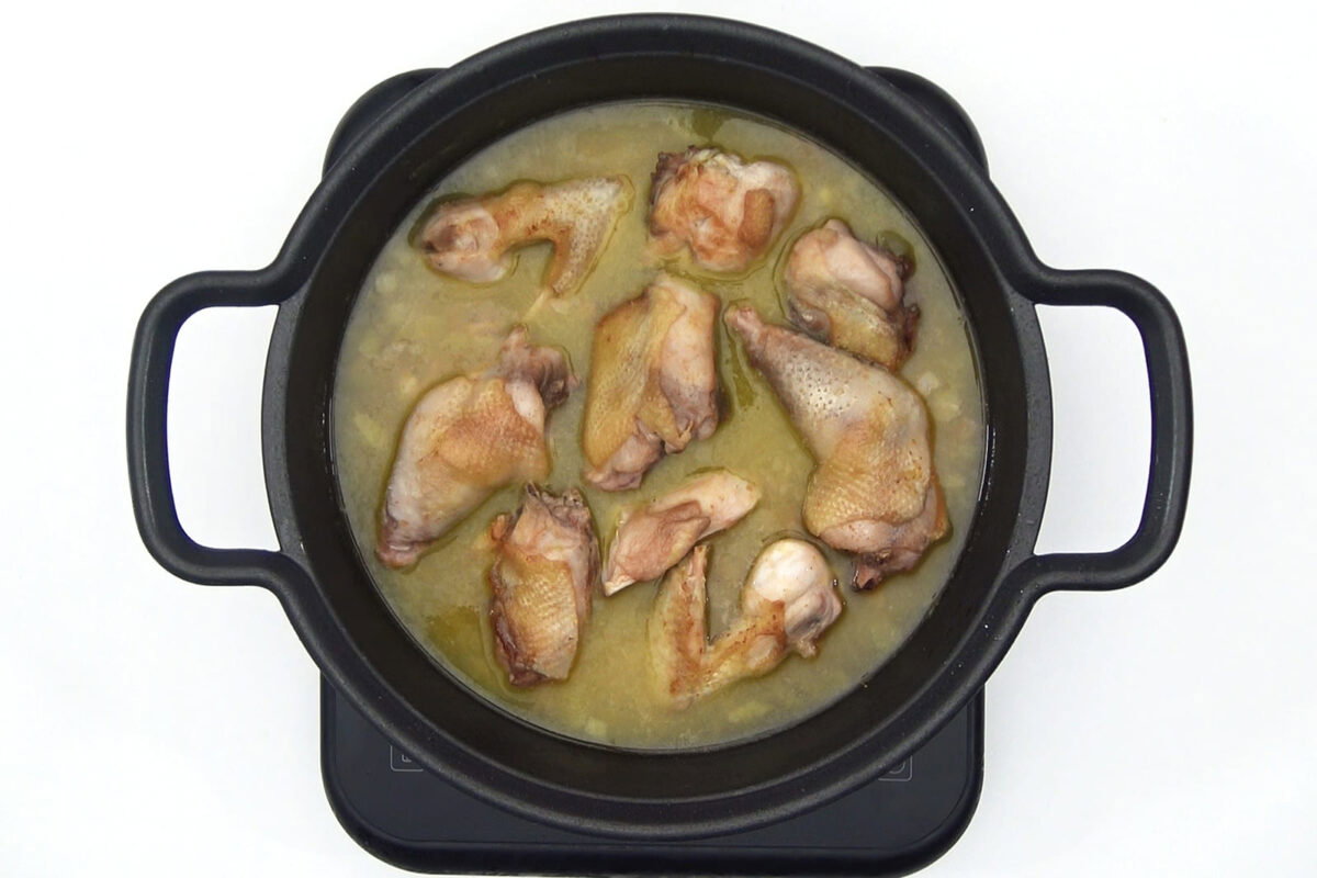 gallina en pepitoria paso 19