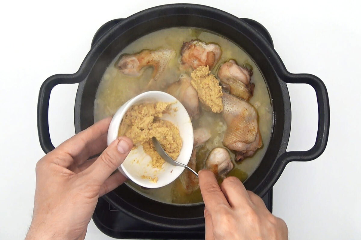 gallina en pepitoria paso 21