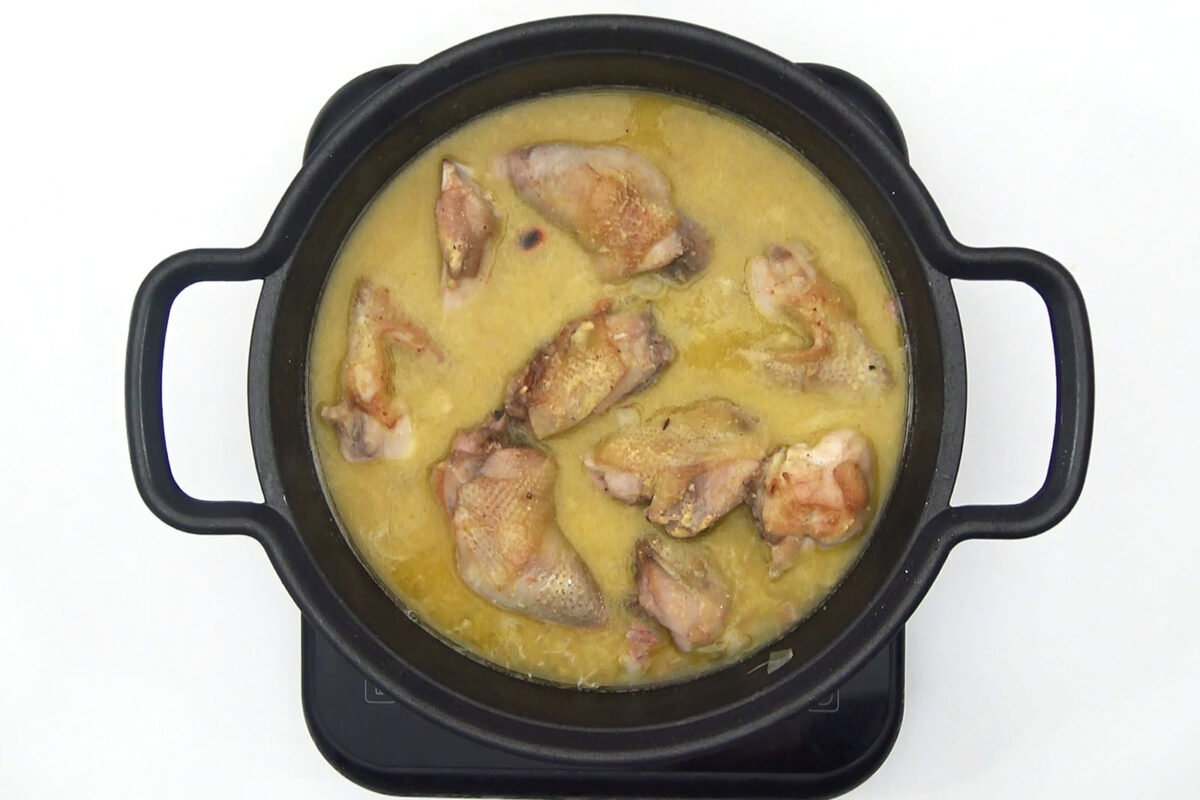 gallina en pepitoria paso 22