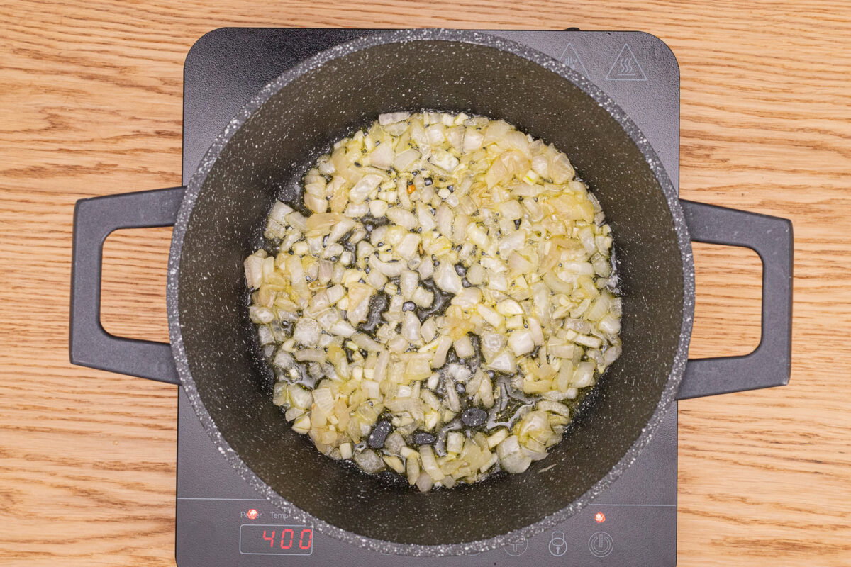 guiso de patatas y alcachofas paso 5