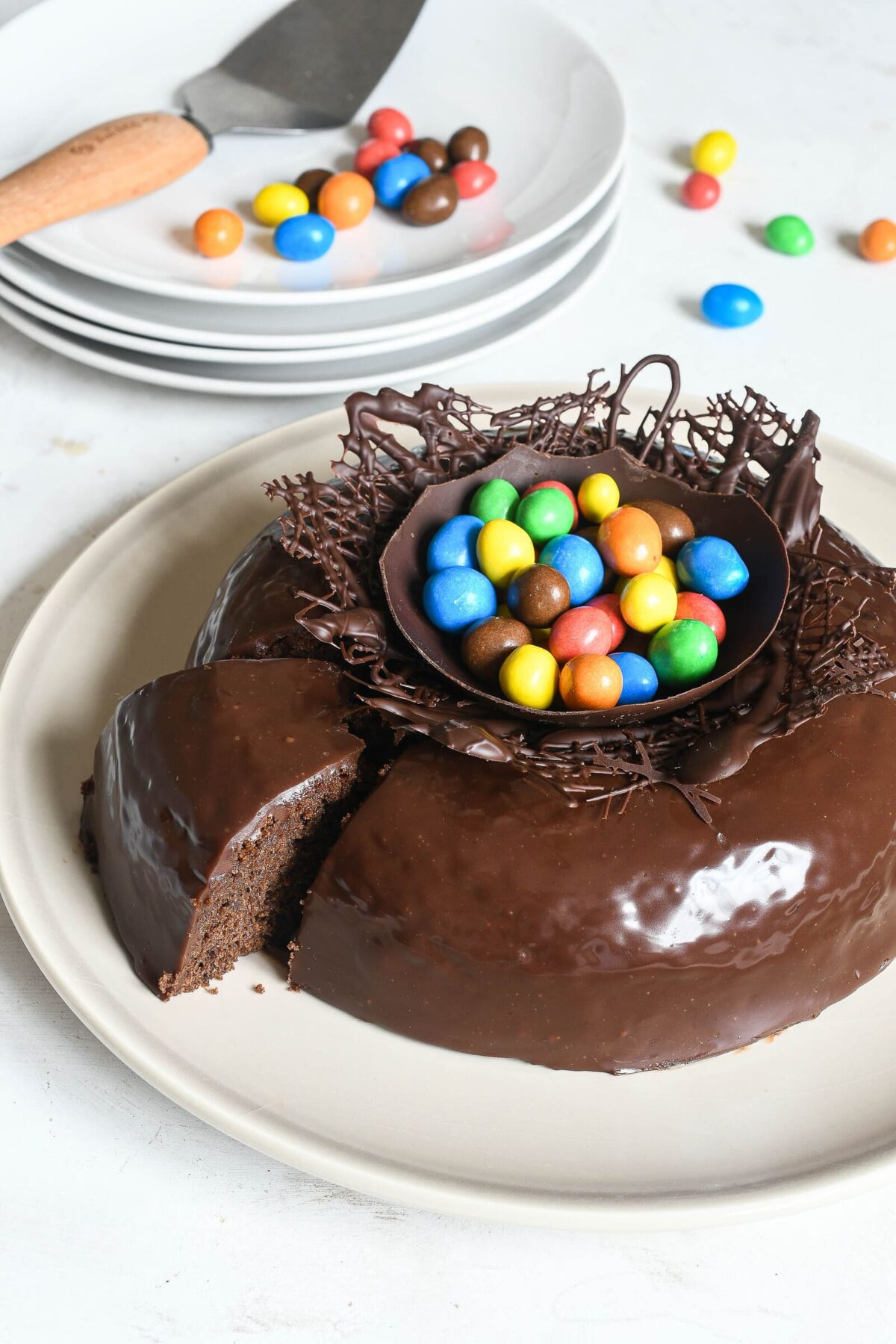 mona de pascua con chocolate paso 16
