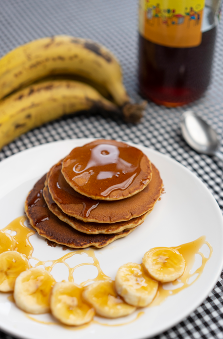 Panqueques de avena y plátano
