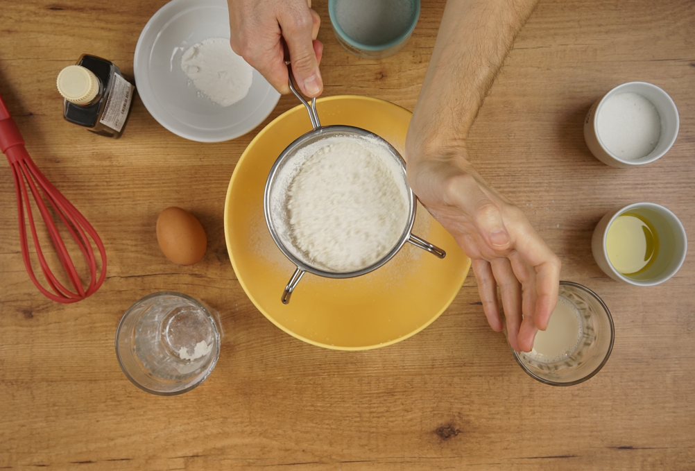 Panqueques de avena y plátano