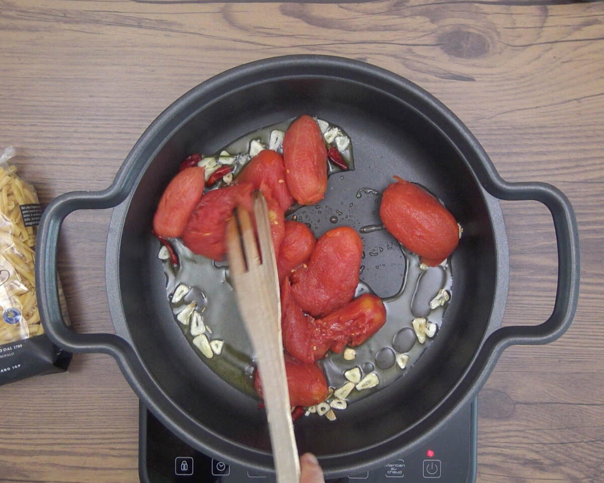 pasta arrabbiata paso 6