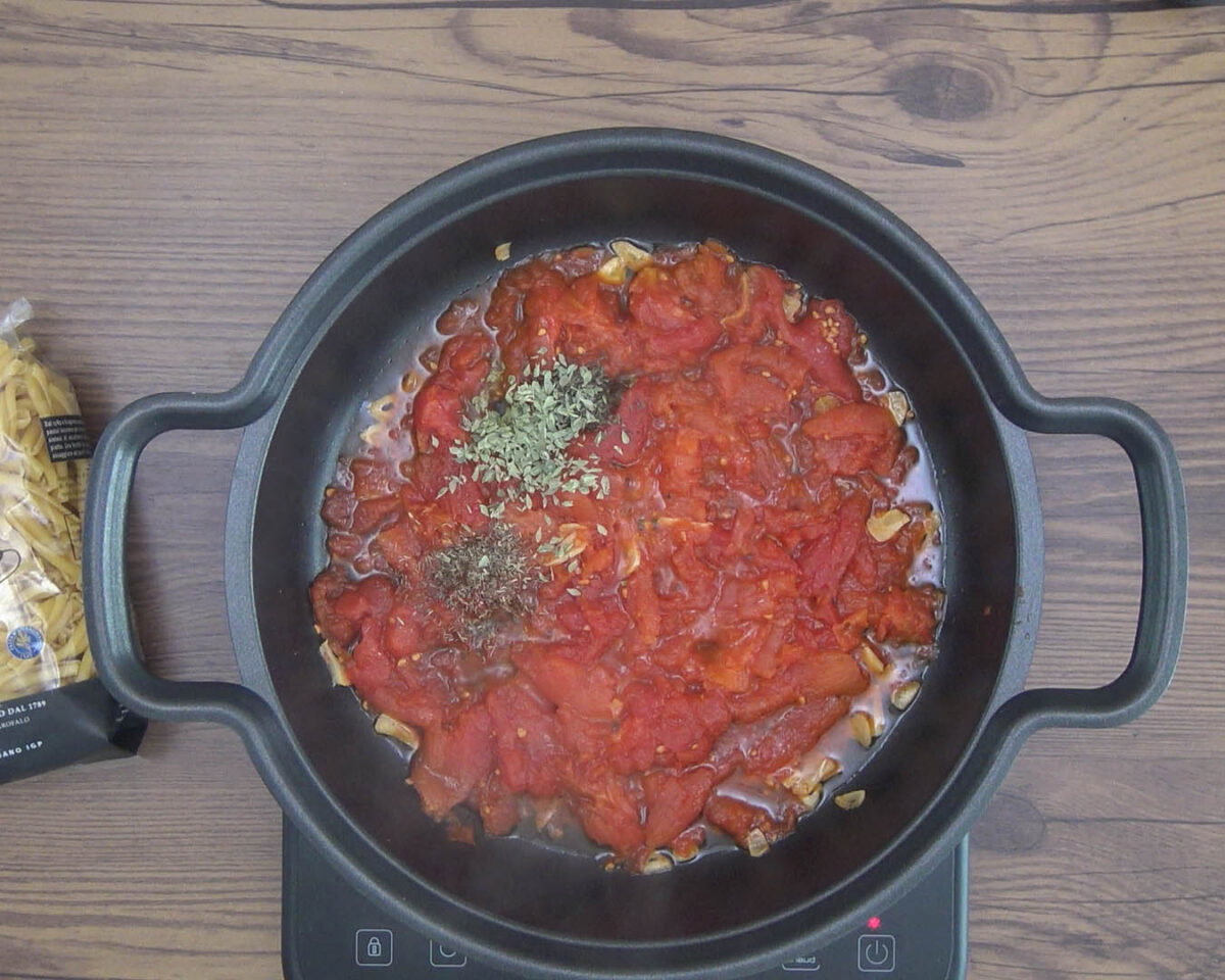 pasta arrabbiata paso 7