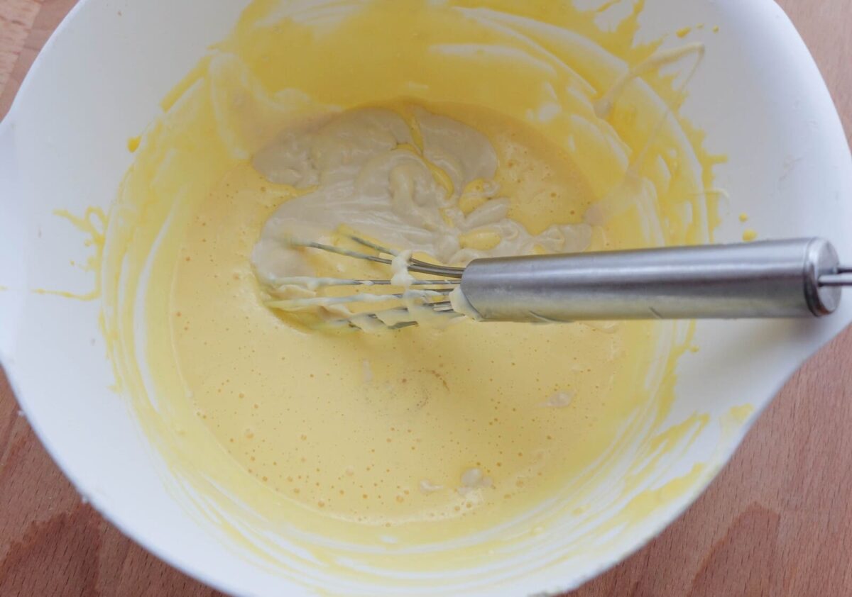 pastel de queso japonés paso 4