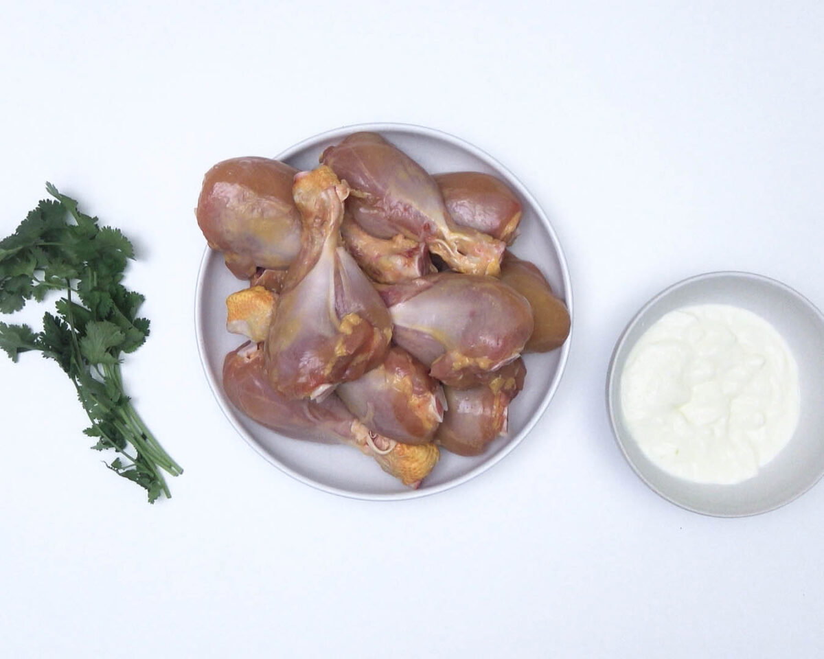 pollo tandori con arroz jazmín paso 1
