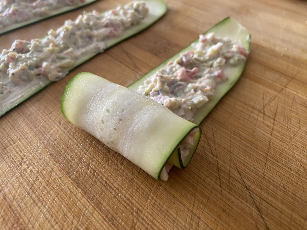 rollitos de calabacín paso 9