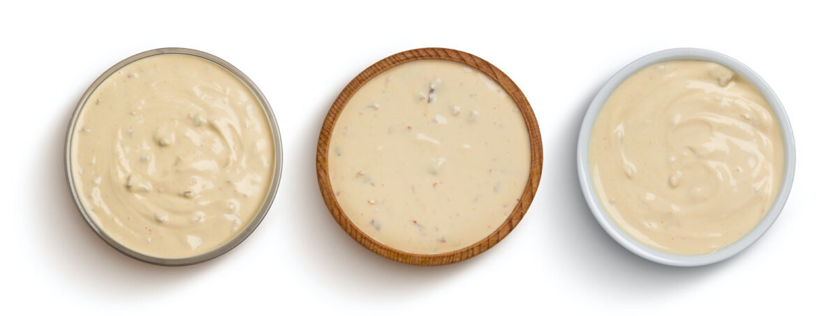 Sour,Cream,With,Mushrooms.,Mushroom,Sauce,Isolated,On,White,Background