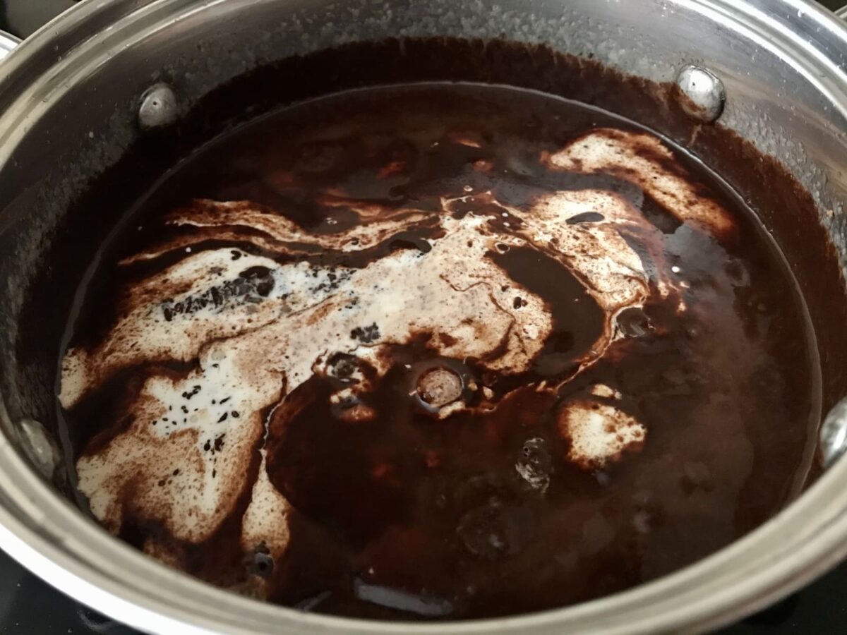 tarta de remolacha con chocolate paso 10