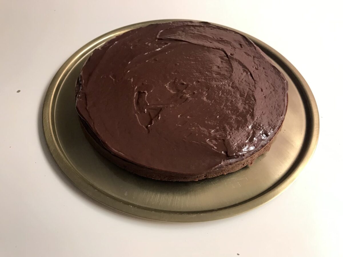 tarta de remolacha con chocolate paso 12