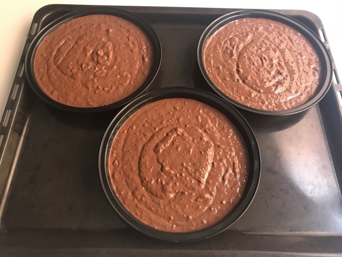 tarta de remolacha con chocolate paso 6