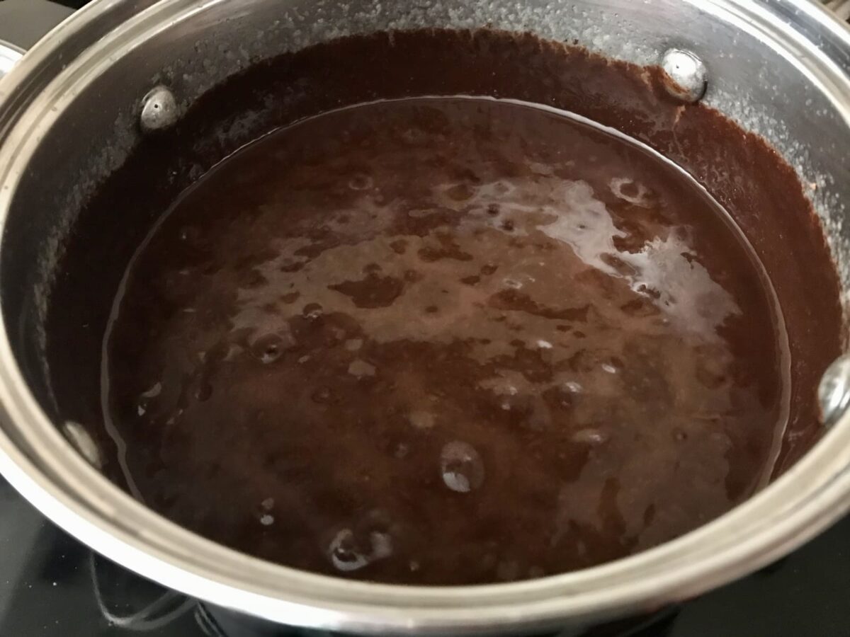 tarta de remolacha con chocolate paso 9