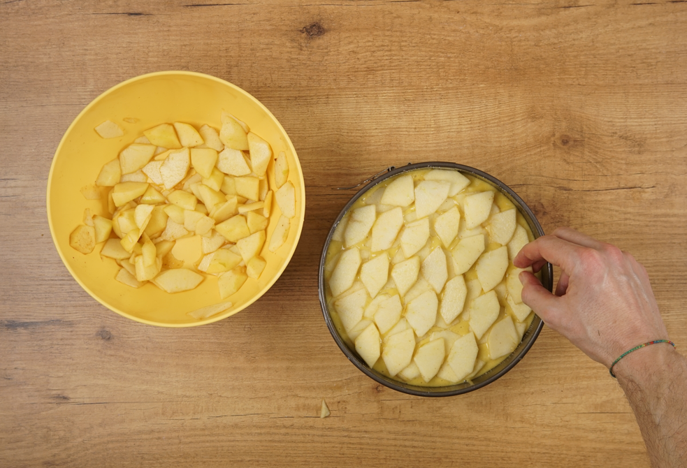 Tarta rústica de manzana