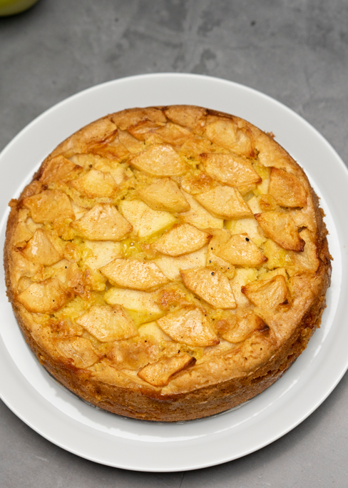 Tarta rústica de manzana
