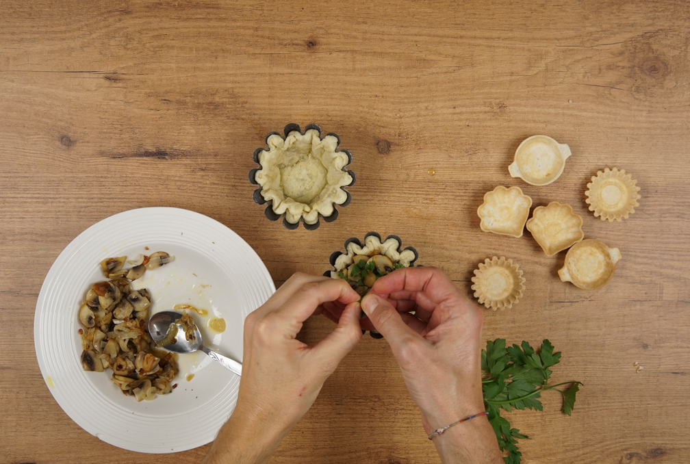Tartaletas saladas vegetarianas para triunfar en Navidad