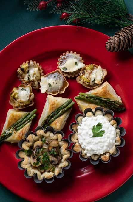 Tartaletas saladas vegetarianas para triunfar en Navidad