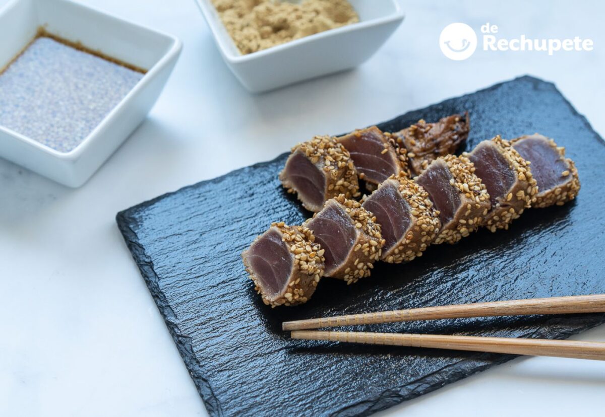 Tataki de atún rojo con sésamo