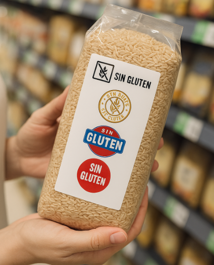 Alimentos con y sin gluten