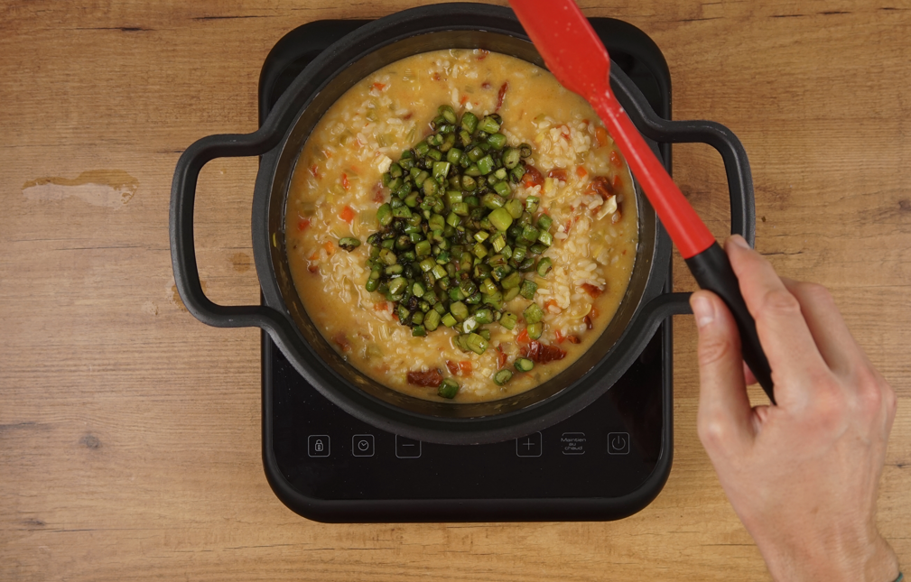 Arroz cremoso con tomate seco