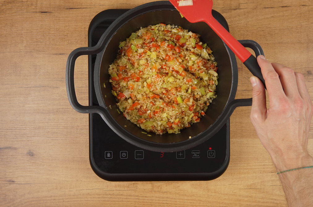 Arroz cremoso con tomate seco