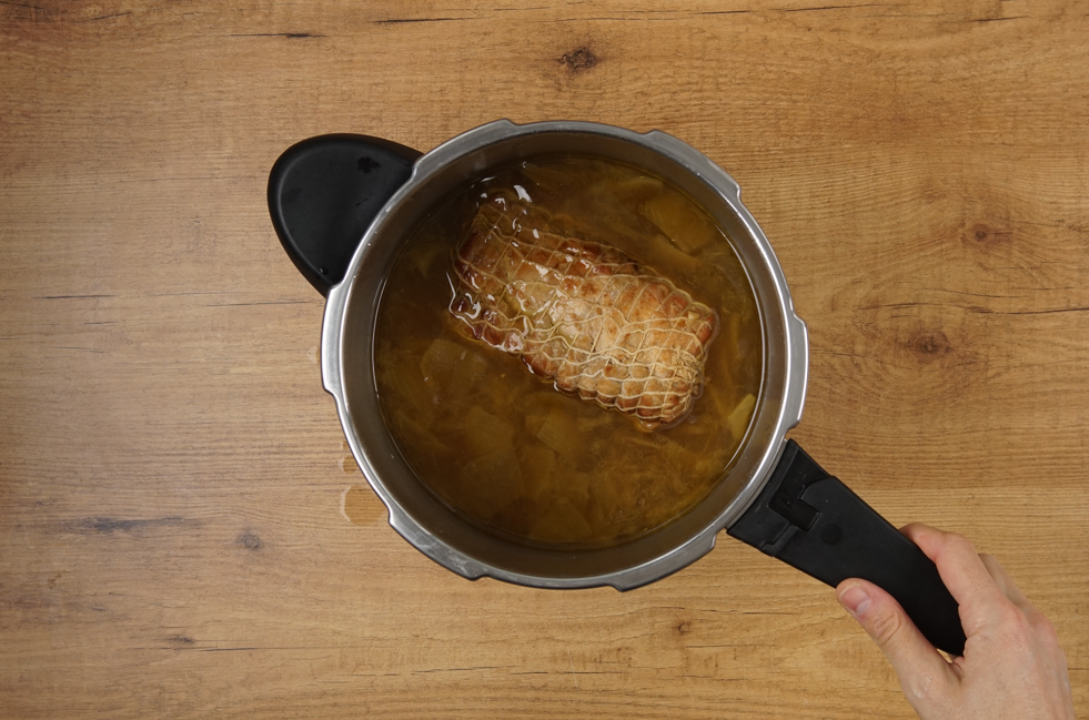 Carne mechada al estilo andaluz en olla express