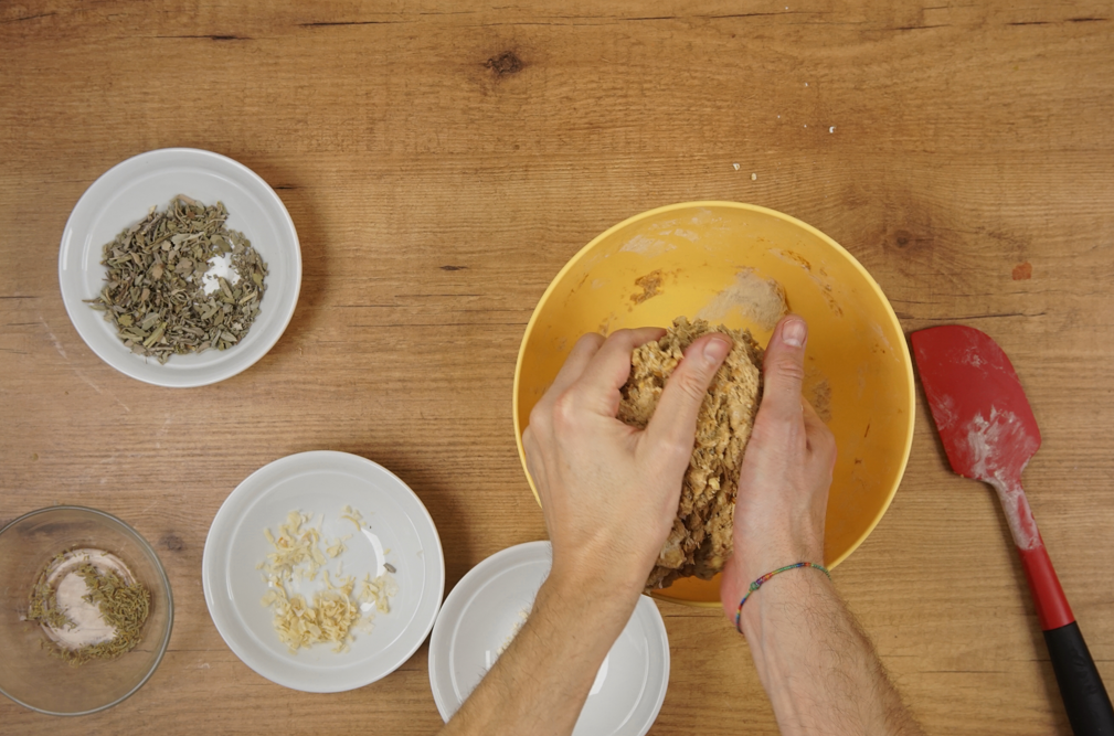 Hamburguesas vegetarianas de lentejas y nueces