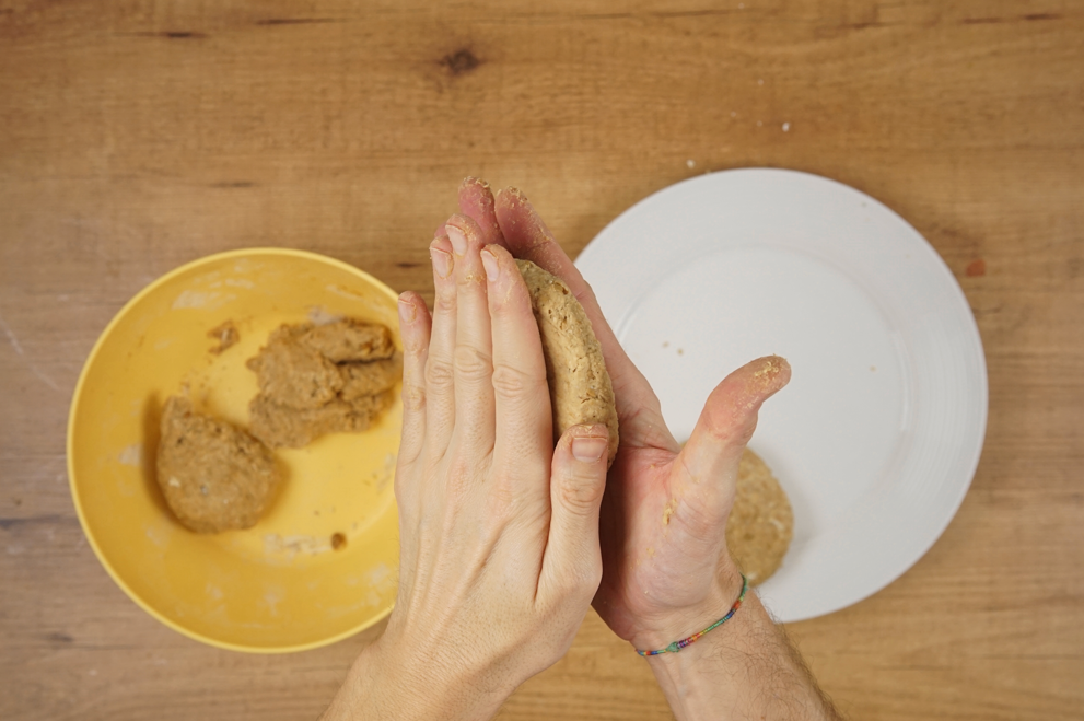 Hamburguesas vegetarianas de lentejas y nueces