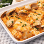 Lomos de merluza en salsa marinera
