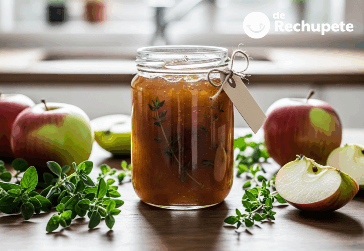 Mermelada de tomillo y manzana