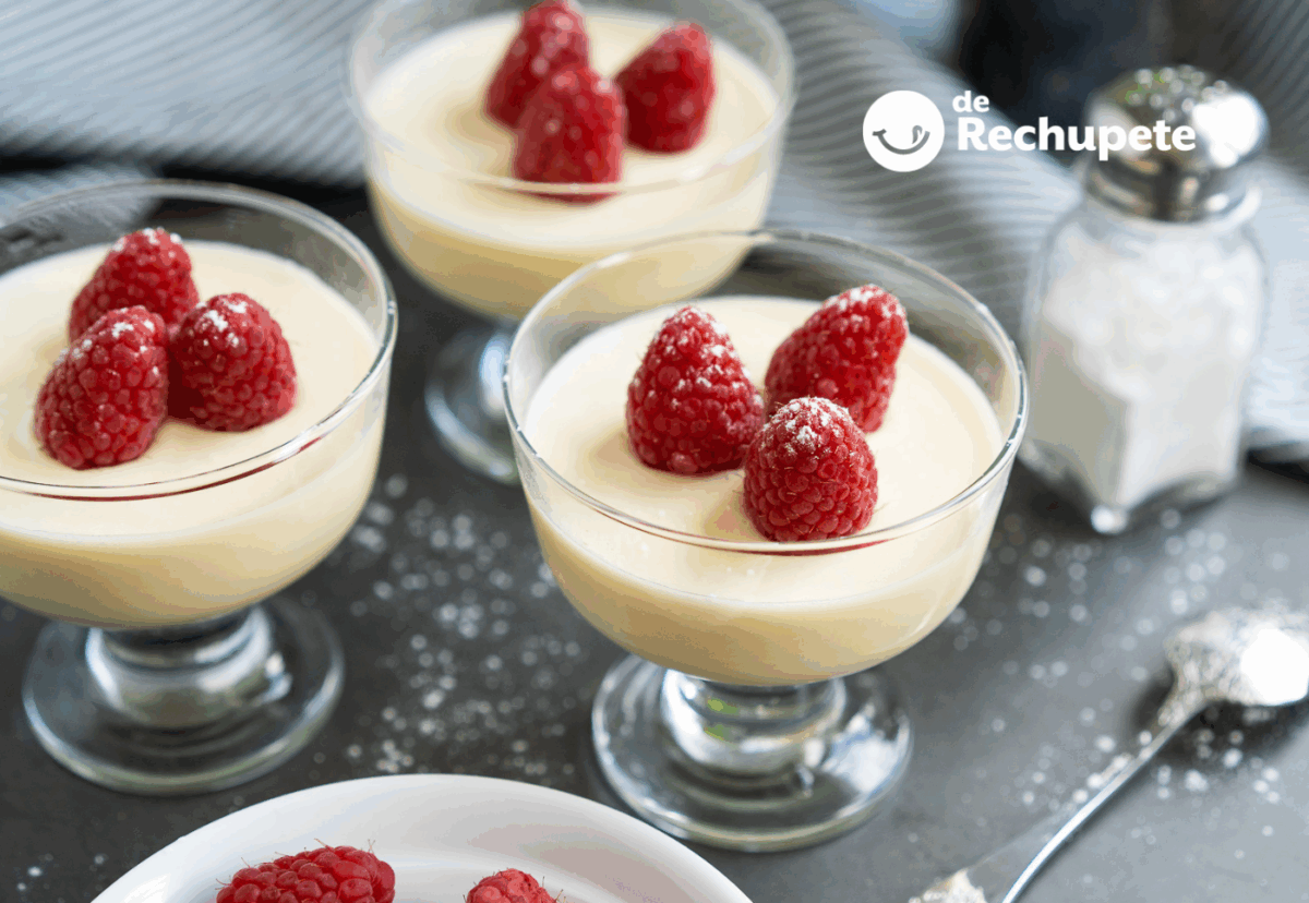 Mousse de chocolate blanco