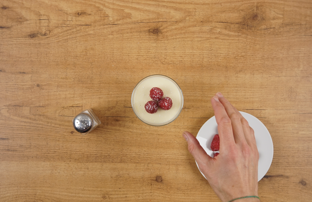 Mousse de chocolate blanco