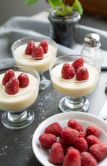Mousse de chocolate blanco