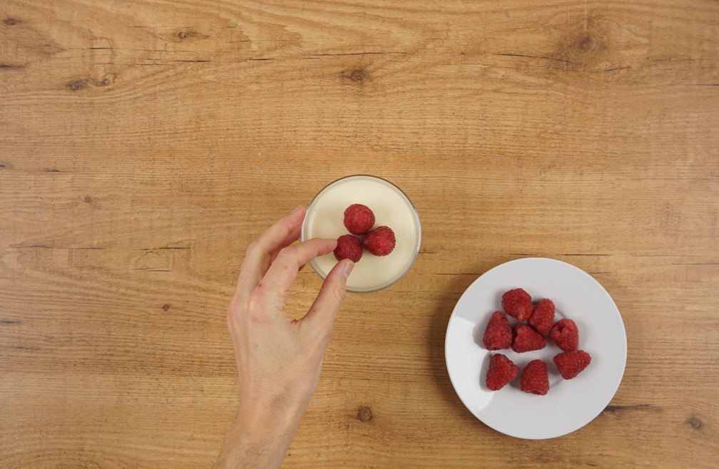 Mousse de chocolate blanco