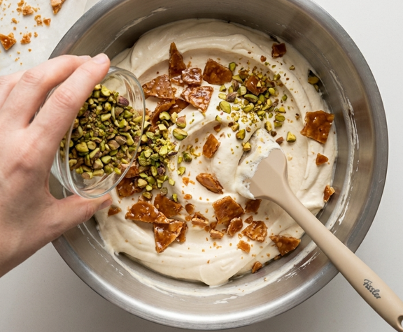 Nougat helado