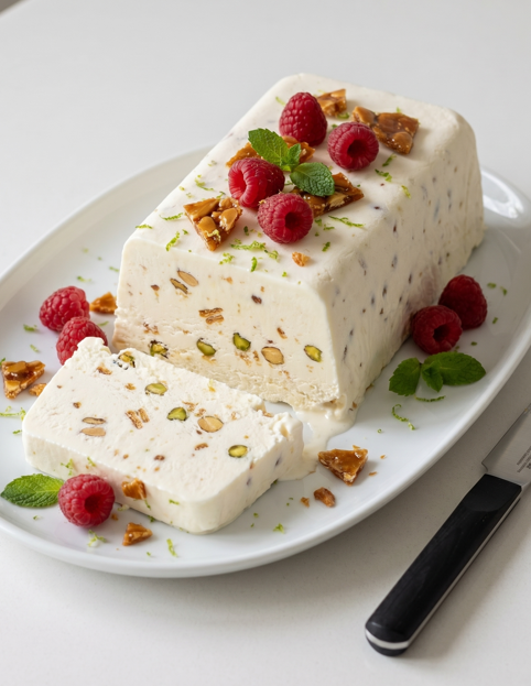 Nougat helado