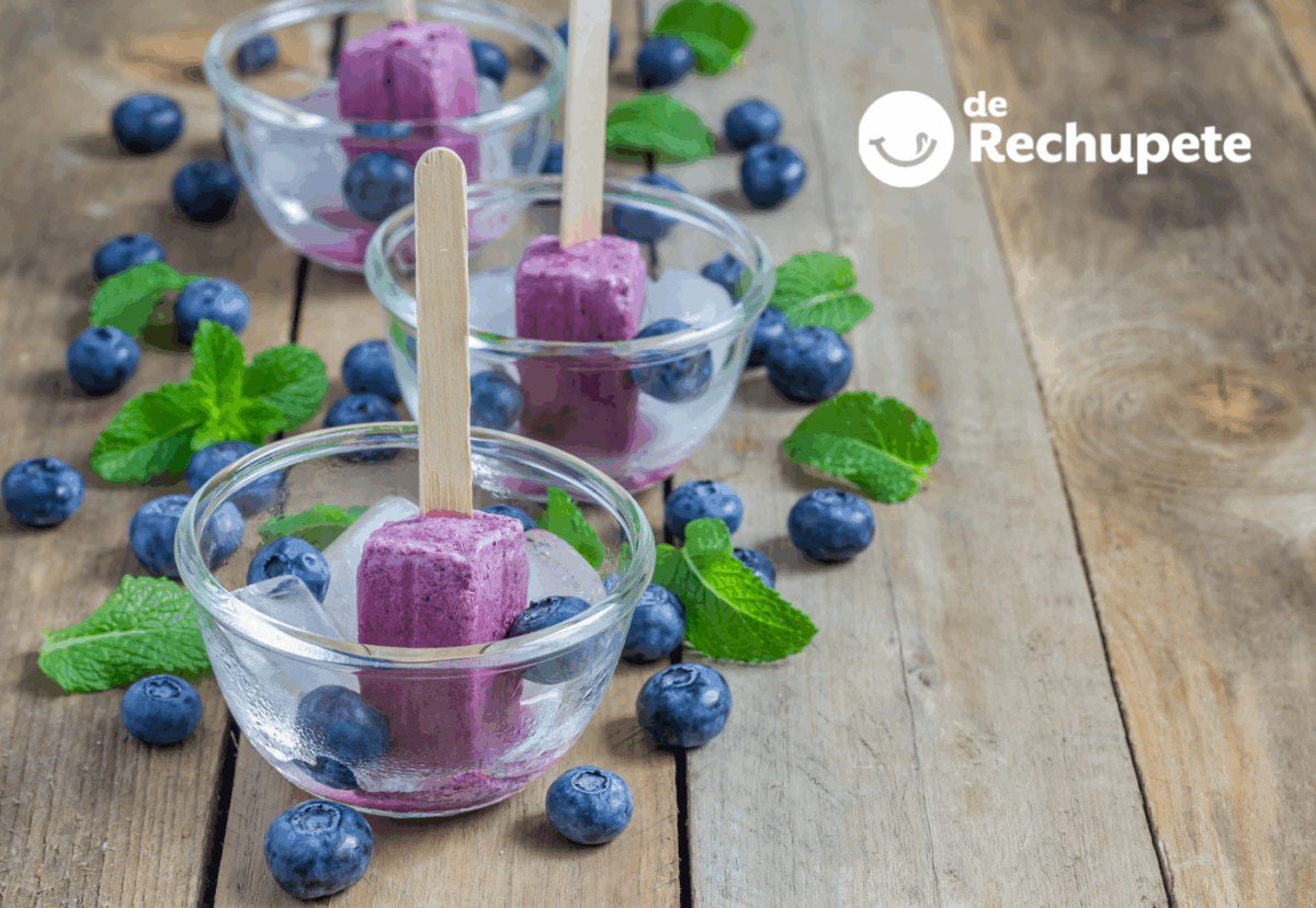 Polos de arándanos, un capricho refrescante y saludable